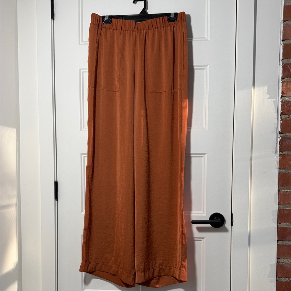 Haven London Terracotta Colored Elastic-Waist Pants